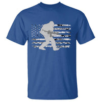 Bigfoot Gun Owner T Shirt Camo US American Flag Sasquatch Rifle - Wonder Print Shop