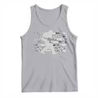 Bigfoot Gun Owner Tank Top Camo US American Flag Sasquatch Rifle - Wonder Print Shop