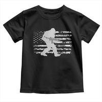 Bigfoot Gun Owner Toddler T Shirt Camo US American Flag Sasquatch Rifle - Wonder Print Shop