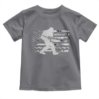 Bigfoot Gun Owner Toddler T Shirt Camo US American Flag Sasquatch Rifle - Wonder Print Shop