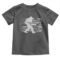 Bigfoot Gun Owner Toddler T Shirt Camo US American Flag Sasquatch Rifle - Wonder Print Shop