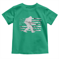 Bigfoot Gun Owner Toddler T Shirt Camo US American Flag Sasquatch Rifle - Wonder Print Shop