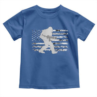Bigfoot Gun Owner Toddler T Shirt Camo US American Flag Sasquatch Rifle - Wonder Print Shop