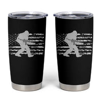 Bigfoot Gun Owner Tumbler Cup Camo US American Flag Sasquatch Rifle - Wonder Print Shop