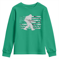 Bigfoot Gun Owner Youth Sweatshirt Camo US American Flag Sasquatch Rifle - Wonder Print Shop