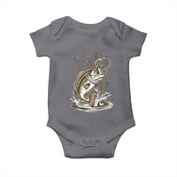 Fishing Camo Baby Onesie Bass Fish American Flag Boy Men Fisherman Gift