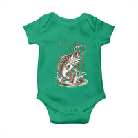 Fishing Camo Baby Onesie Bass Fish American Flag Boy Men Fisherman Gift