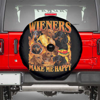 Funny Wiener Dog Spare Tire Cover Vintage Bootleg Gift For Dachshund Lover - Wonder Print Shop