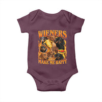 Funny Wiener Dog Baby Onesie Vintage Bootleg Gift For Dachshund Lover - Wonder Print Shop