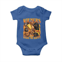 Funny Wiener Dog Baby Onesie Vintage Bootleg Gift For Dachshund Lover - Wonder Print Shop