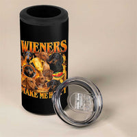 Funny Wiener Dog 4 in 1 Can Cooler Tumbler Vintage Bootleg Gift For Dachshund Lover - Wonder Print Shop