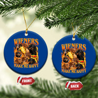 Funny Wiener Dog Ceramic Ornament Vintage Bootleg Gift For Dachshund Lover - Wonder Print Shop