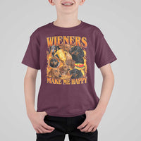 Funny Wiener Dog T Shirt For Kid Vintage Bootleg Gift For Dachshund Lover - Wonder Print Shop