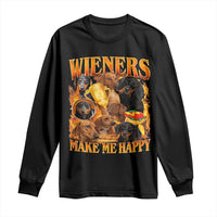 Funny Wiener Dog Long Sleeve Shirt Vintage Bootleg Gift For Dachshund Lover - Wonder Print Shop