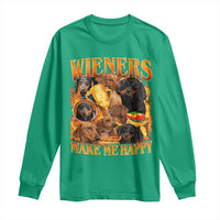 Funny Wiener Dog Long Sleeve Shirt Vintage Bootleg Gift For Dachshund Lover - Wonder Print Shop