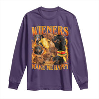 Funny Wiener Dog Long Sleeve Shirt Vintage Bootleg Gift For Dachshund Lover - Wonder Print Shop