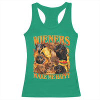 Funny Wiener Dog Racerback Tank Top Vintage Bootleg Gift For Dachshund Lover - Wonder Print Shop