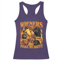 Funny Wiener Dog Racerback Tank Top Vintage Bootleg Gift For Dachshund Lover - Wonder Print Shop