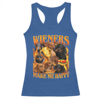 Funny Wiener Dog Racerback Tank Top Vintage Bootleg Gift For Dachshund Lover - Wonder Print Shop