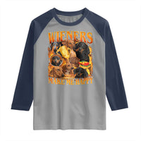 Funny Wiener Dog Raglan Shirt Vintage Bootleg Gift For Dachshund Lover - Wonder Print Shop