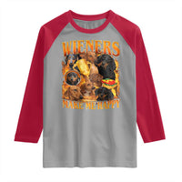 Funny Wiener Dog Raglan Shirt Vintage Bootleg Gift For Dachshund Lover - Wonder Print Shop