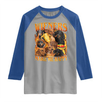 Funny Wiener Dog Raglan Shirt Vintage Bootleg Gift For Dachshund Lover - Wonder Print Shop