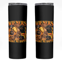 Funny Wiener Dog Skinny Tumbler Vintage Bootleg Gift For Dachshund Lover - Wonder Print Shop