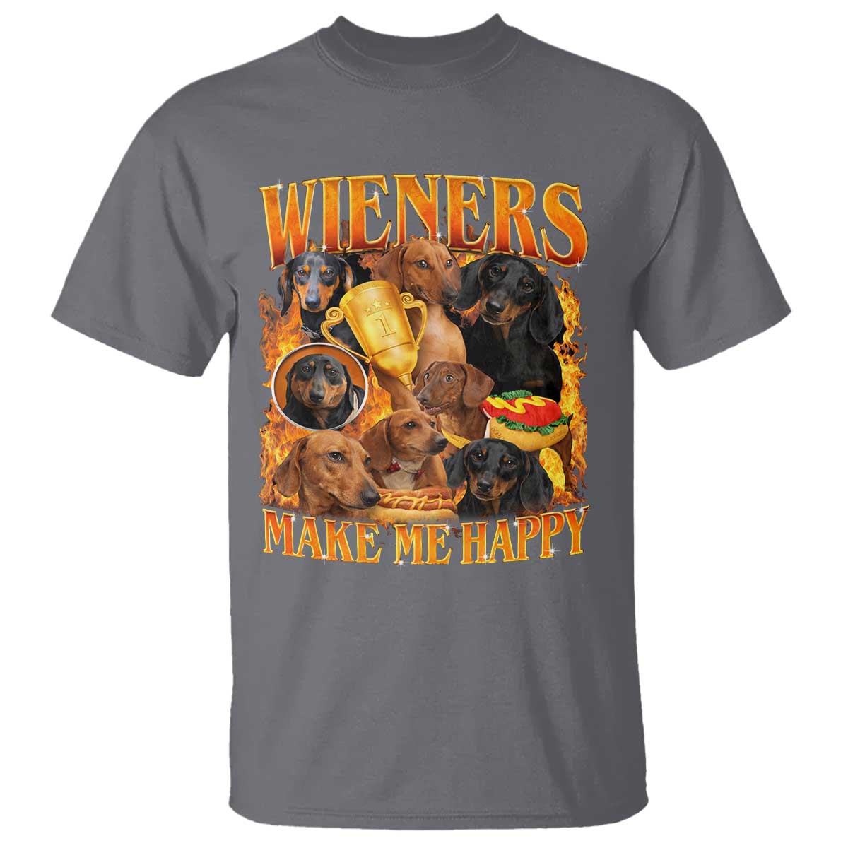 Funny Wiener Dog T Shirt Vintage Bootleg Gift For Dachshund Lover - Wonder Print Shop