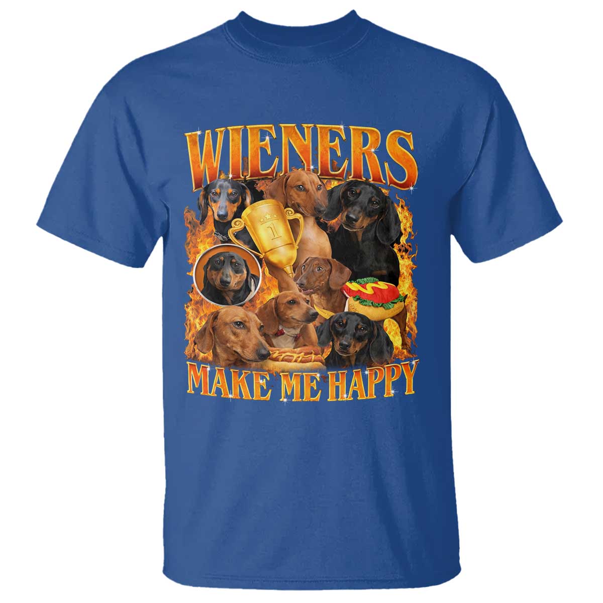 Funny Wiener Dog T Shirt Vintage Bootleg Gift For Dachshund Lover - Wonder Print Shop