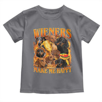 Funny Wiener Dog Toddler T Shirt Vintage Bootleg Gift For Dachshund Lover - Wonder Print Shop