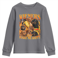 Funny Wiener Dog Youth Sweatshirt Vintage Bootleg Gift For Dachshund Lover - Wonder Print Shop
