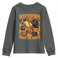 Funny Wiener Dog Youth Sweatshirt Vintage Bootleg Gift For Dachshund Lover - Wonder Print Shop