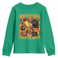 Funny Wiener Dog Youth Sweatshirt Vintage Bootleg Gift For Dachshund Lover - Wonder Print Shop