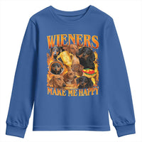 Funny Wiener Dog Youth Sweatshirt Vintage Bootleg Gift For Dachshund Lover - Wonder Print Shop