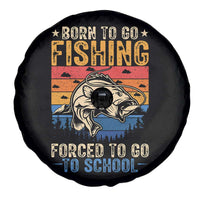 Born to Go Fishing Forced School Spare Tire Cover Funny Fishing Fisherman Kids Boys - Wonder Print Shop