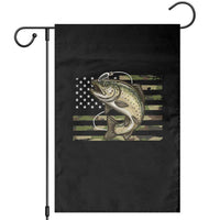 Camo Bass Fishing Garden Flag Patriotic US Flag Fisherman - Wonder Print Shop