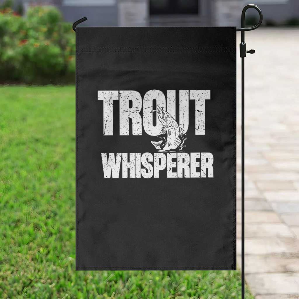 Trout Fishing Garden Flag Funny Fishing Fisherman Trout Whisperer Gift - Wonder Print Shop