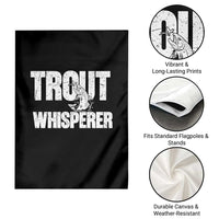Trout Fishing Garden Flag Funny Fishing Fisherman Trout Whisperer Gift - Wonder Print Shop
