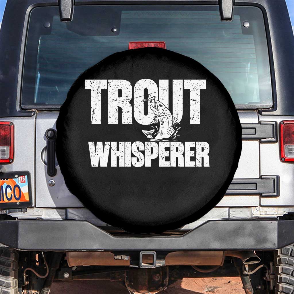 Trout Fishing Spare Tire Cover Funny Fishing Fisherman Trout Whisperer Gift - Wonder Print Shop