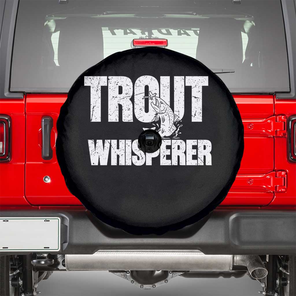 Trout Fishing Spare Tire Cover Funny Fishing Fisherman Trout Whisperer Gift - Wonder Print Shop