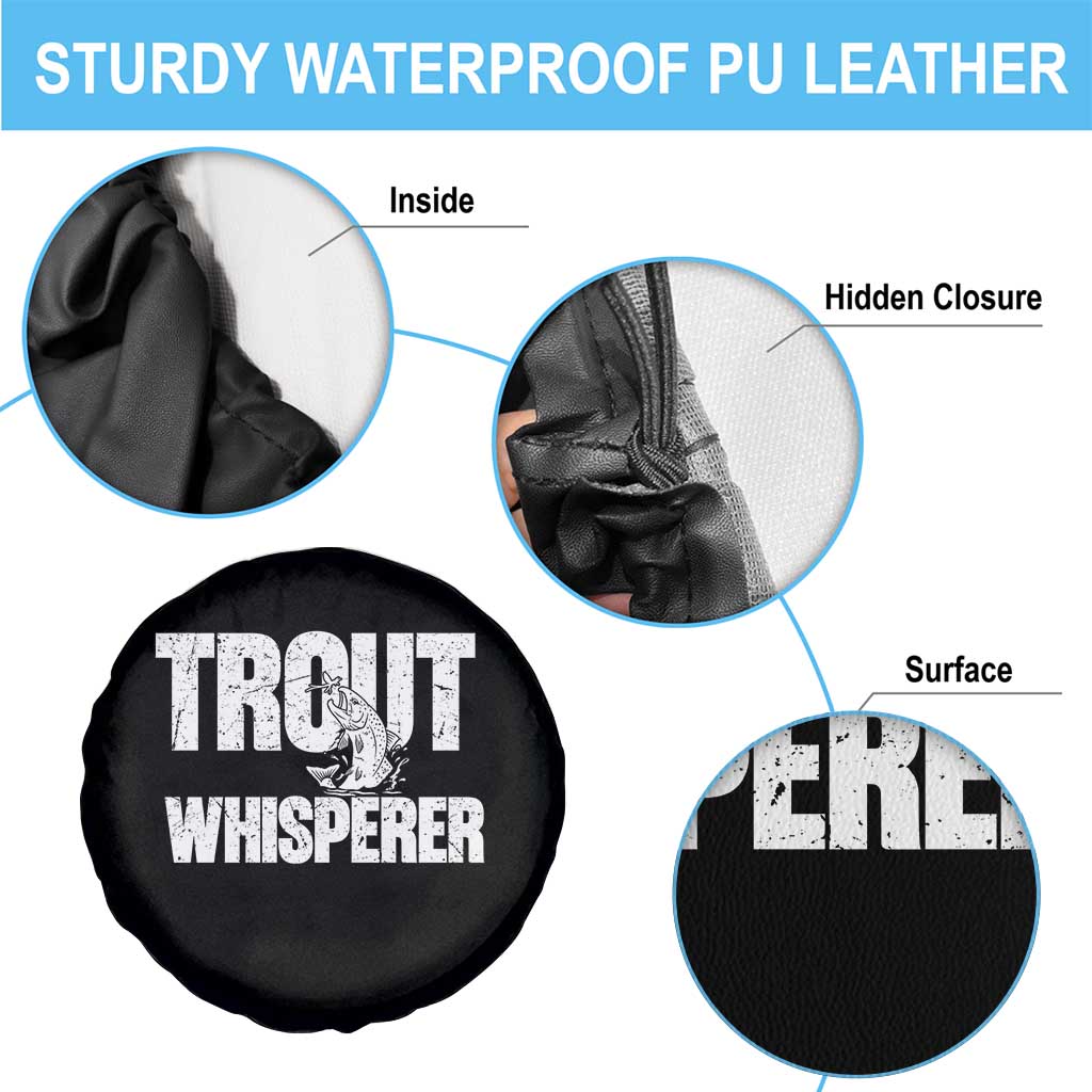 Trout Fishing Spare Tire Cover Funny Fishing Fisherman Trout Whisperer Gift - Wonder Print Shop