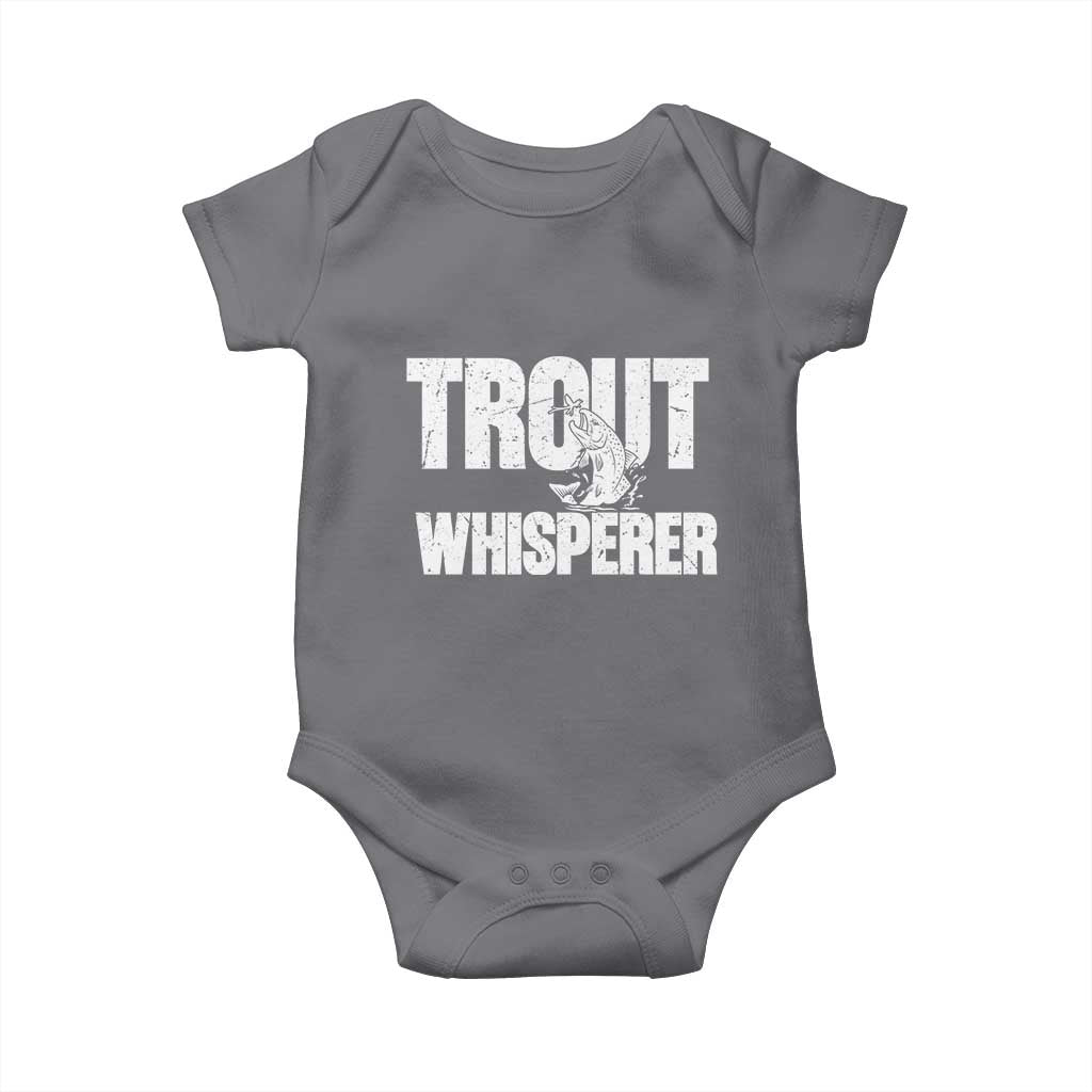 Trout Fishing Baby Onesie Funny Fishing Fisherman Trout Whisperer Gift - Wonder Print Shop
