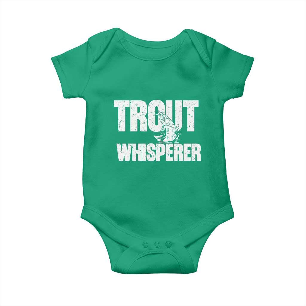 Trout Fishing Baby Onesie Funny Fishing Fisherman Trout Whisperer Gift - Wonder Print Shop