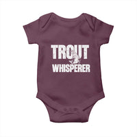 Trout Fishing Baby Onesie Funny Fishing Fisherman Trout Whisperer Gift - Wonder Print Shop