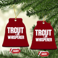 Trout Fishing Ceramic Ornament Funny Fishing Fisherman Trout Whisperer Gift - Wonder Print Shop