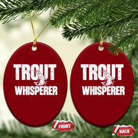 Trout Fishing Ceramic Ornament Funny Fishing Fisherman Trout Whisperer Gift - Wonder Print Shop