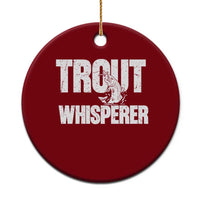 Trout Fishing Ceramic Ornament Funny Fishing Fisherman Trout Whisperer Gift - Wonder Print Shop