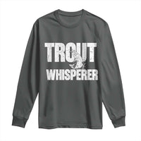 Trout Fishing Long Sleeve Shirt Funny Fishing Fisherman Trout Whisperer Gift - Wonder Print Shop