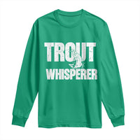 Trout Fishing Long Sleeve Shirt Funny Fishing Fisherman Trout Whisperer Gift - Wonder Print Shop