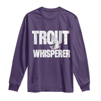 Trout Fishing Long Sleeve Shirt Funny Fishing Fisherman Trout Whisperer Gift - Wonder Print Shop